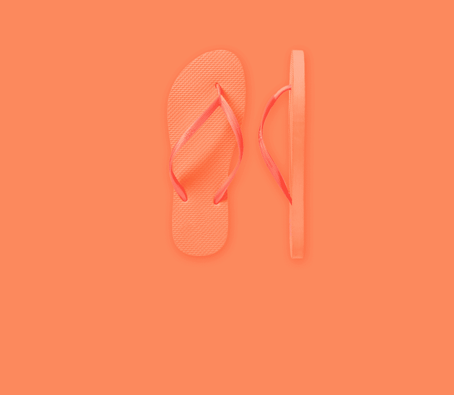  Orange Flip Flop